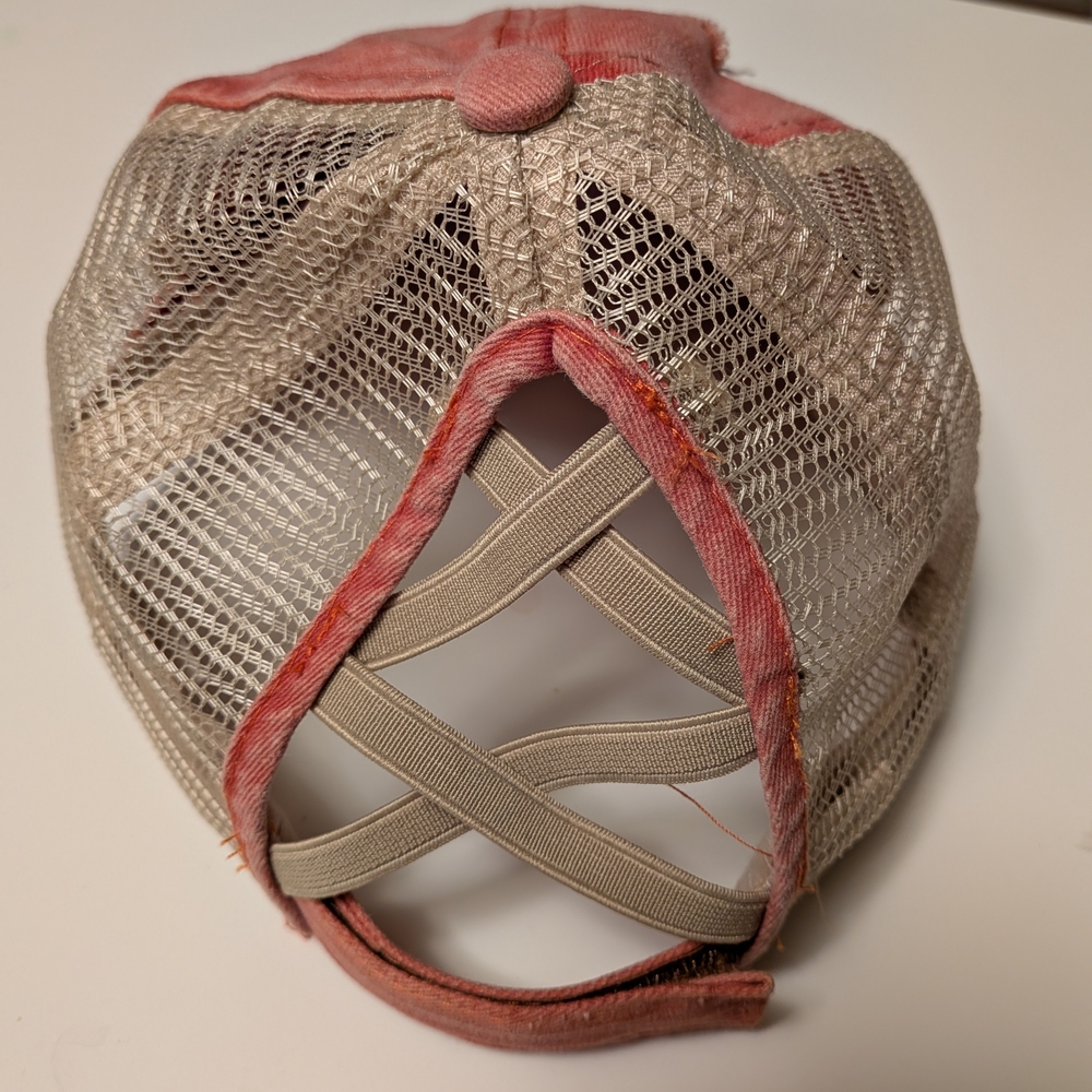Upcycled Distressed Trucker Cap Louis Vuitton - Picture 3 of 4